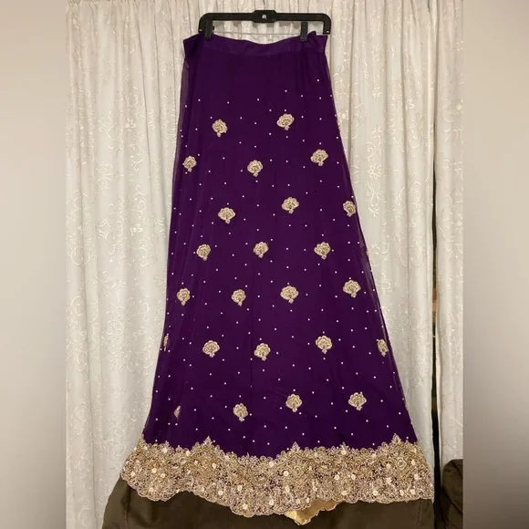 Custom Purple + Gold Bridal Wedding Dress | Color: Gold/Purple | Size: Xxl | Mq822's Closet